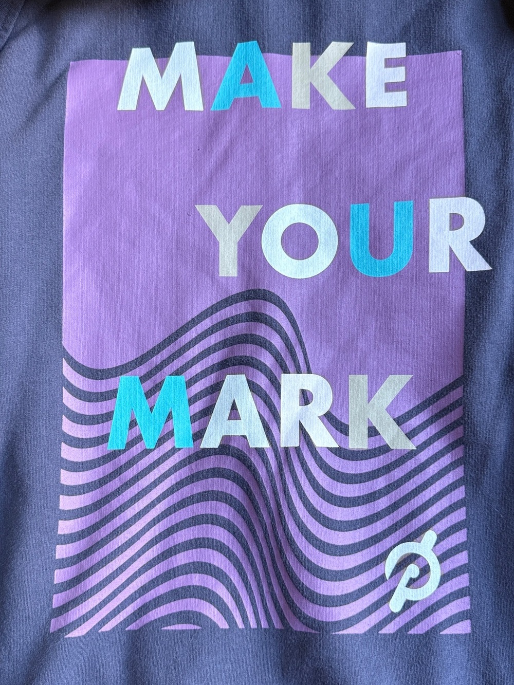 PELOTON Womens Make Your Mark Quarter Zip Hoodie Size Large Dark Gray - Picture 11 of 16